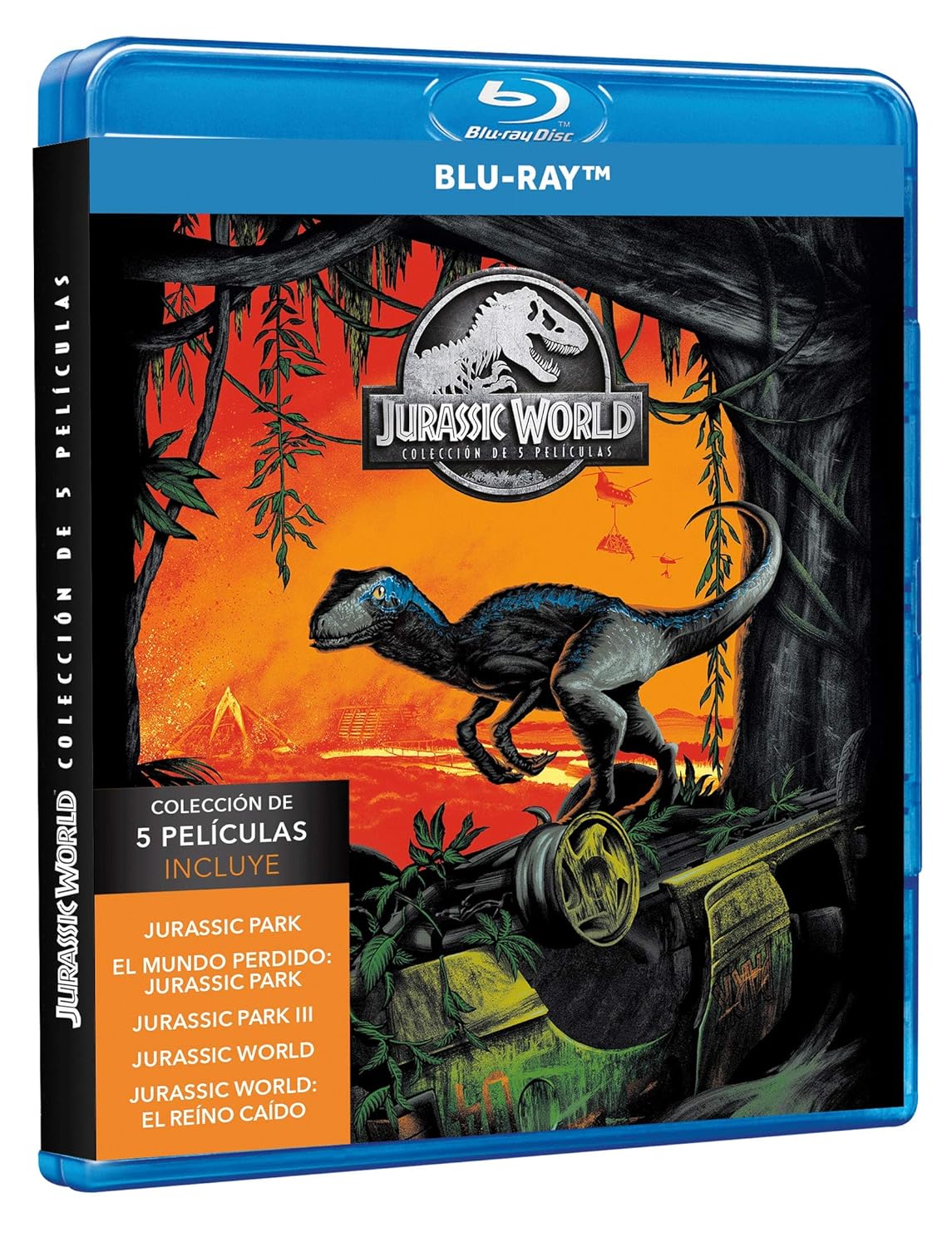 Amazon Com Jurassic World Collectors Steelbook 5 Movie Collection Jurassic Park The Lost World Jurassic Park Iii Jurassic World Jurassic World Fallen Kingdom English Spanish Portuguese Audio Subtitles Chris Pratt Bryce Dallas