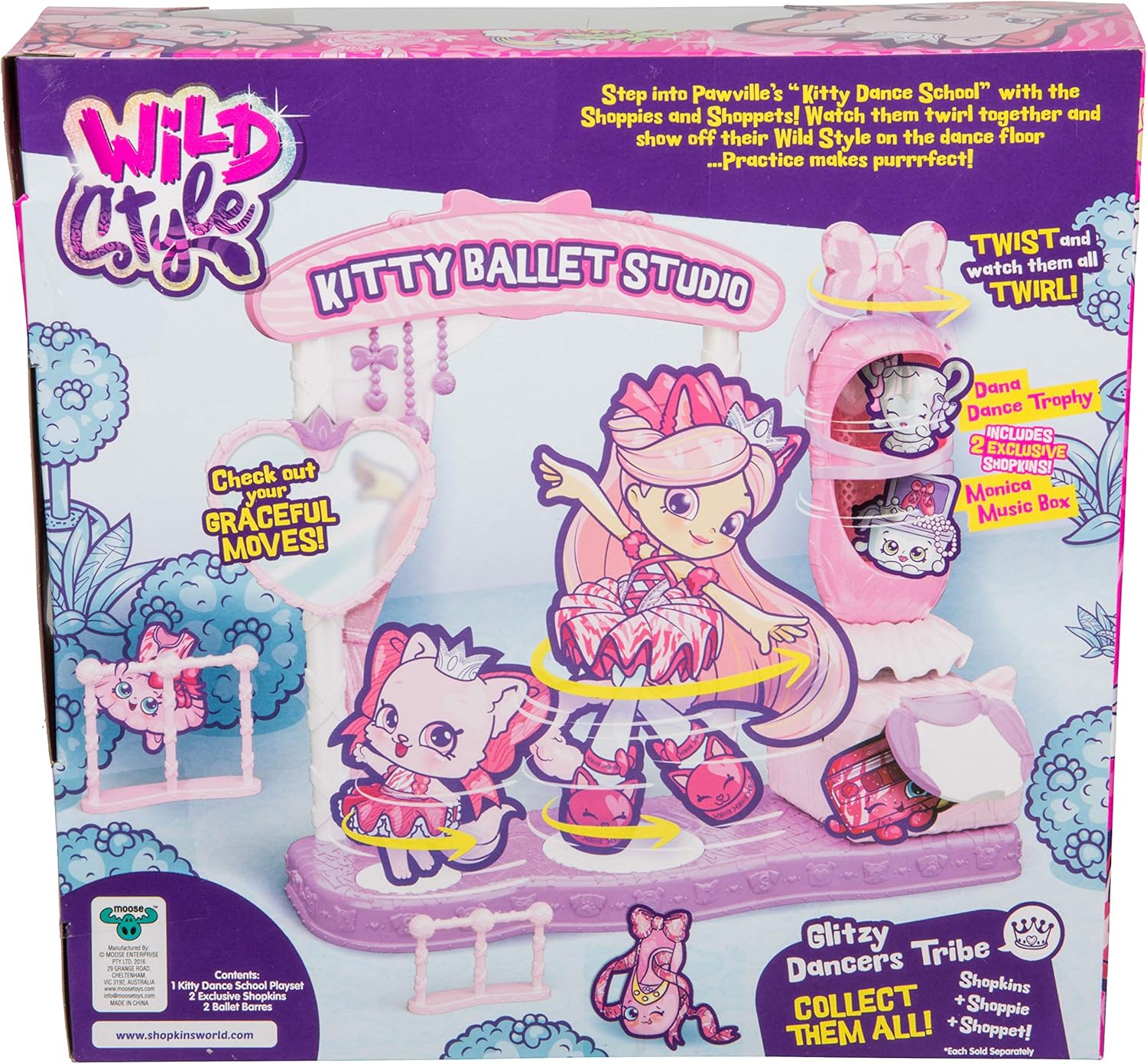 shopkins kitty ballet studio