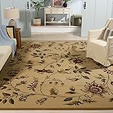 SAFAVIEH Lyndhurst Collection Area Rug - 8' x 11', Ivory & Multi, Traditional Floral Design, Non-Shedding & Easy Care, Ideal 