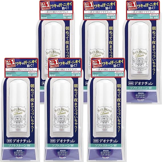 Amazon 医薬部外品 デオナチュレ ソフトストーンw ワキ用 直ヌリ 制汗剤 スティック 6個 デオナチュレ デオドラント 制汗剤 通販