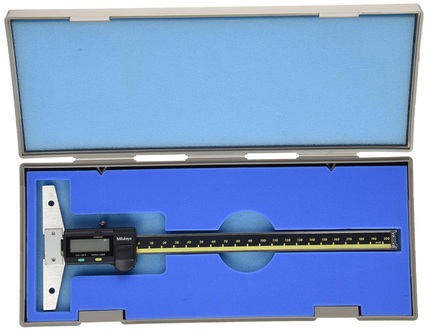 Digital ABS AOS Depth Caliper 0-200 mm, multi-coloured - Image 3