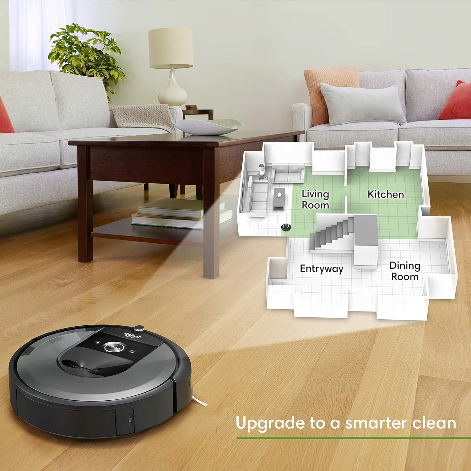 iRobot Roomba i6+ (6550) Robot Vacuum with Automatic Dirt Disposal-Empties Itself, Traps Allergens, Wi-Fi Connected, Works with Alexa, Ideal for Pet Hair, Carpets, + Digital Smart Mapping Upgrade: Home & Kitchen