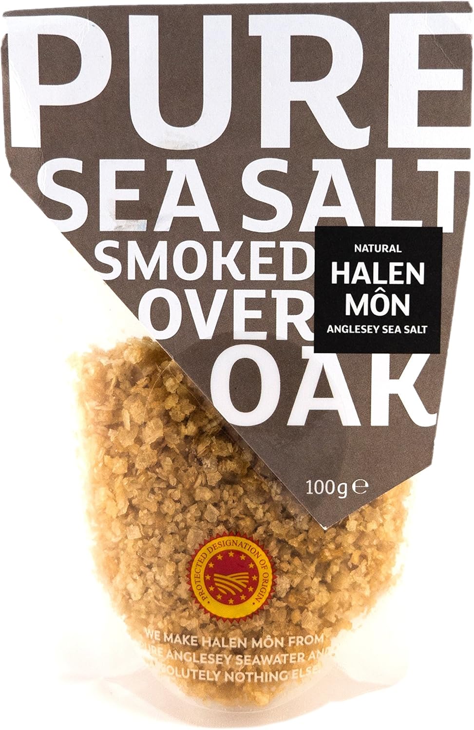 Halen Mon Anglesey Sea Salt Oak Smoked Sea Salt Pdo 2 X 100 G