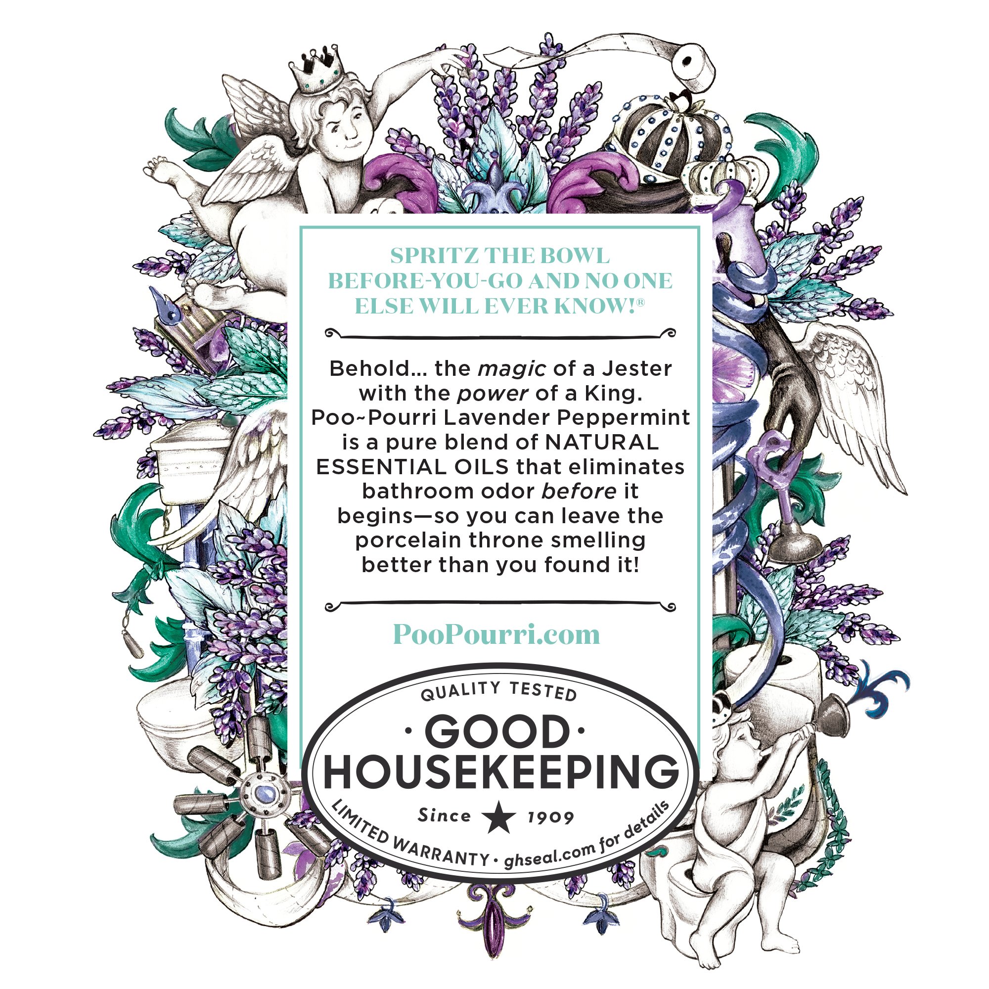 poo-pourri before-you-goトイレスプレーボトル、2オンス、Smoky Woods 2 oz LVP-002-CB