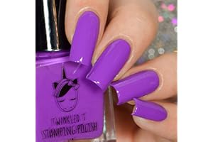 Twinkled T Goals Purple Stamping Polish