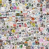 300 PCS Funny Holographic Stickers for Adults, Waterproof Vinyl Sarcastic Meme Water Bottles Sticker Pack for Laptop Hard Hats Phone Kindle Journal Scrapbook Bumper Skateboard Luggage, No Repeats