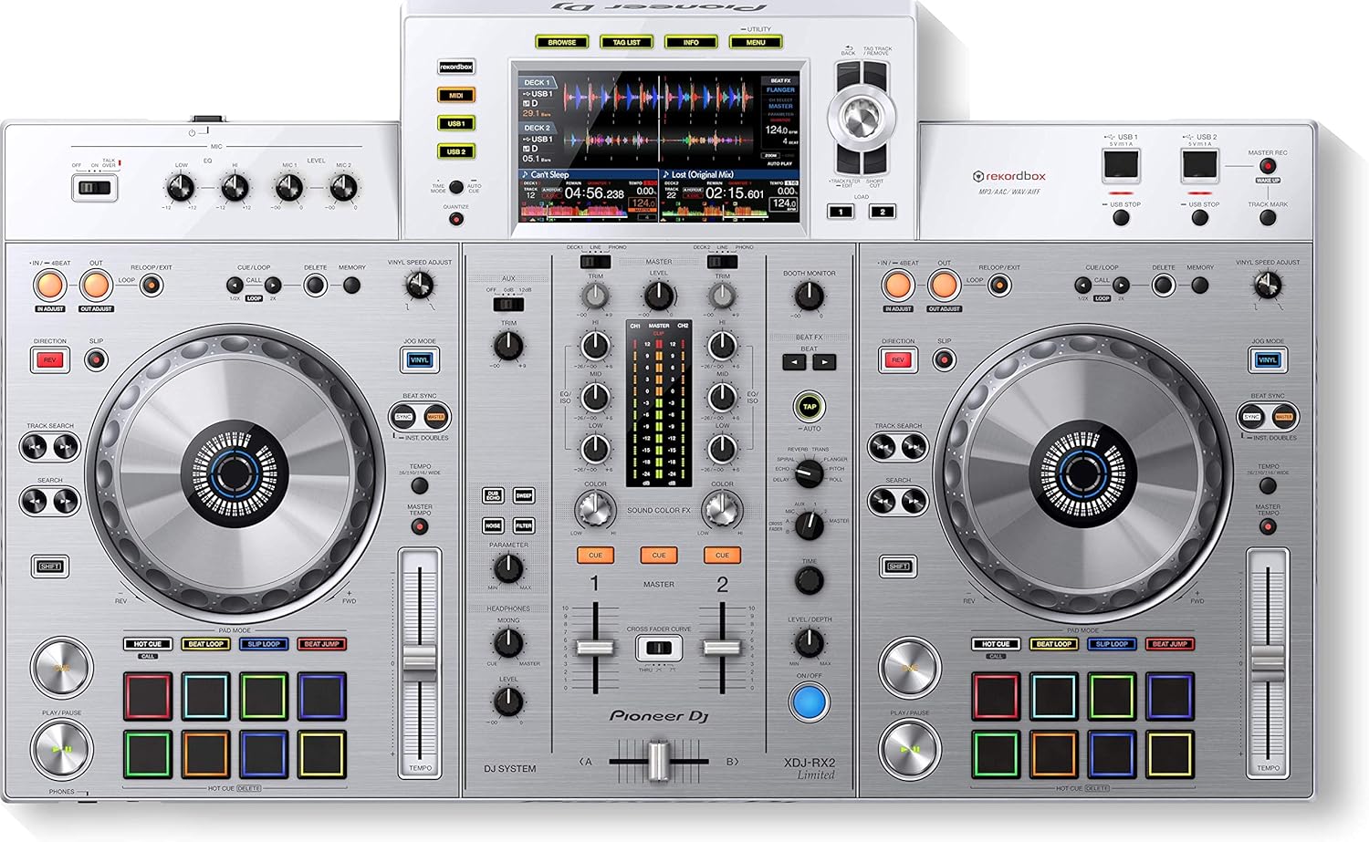 Amazon Com Pioneer Xdj Rx2 Dj System White Limited Edition Musical Instruments