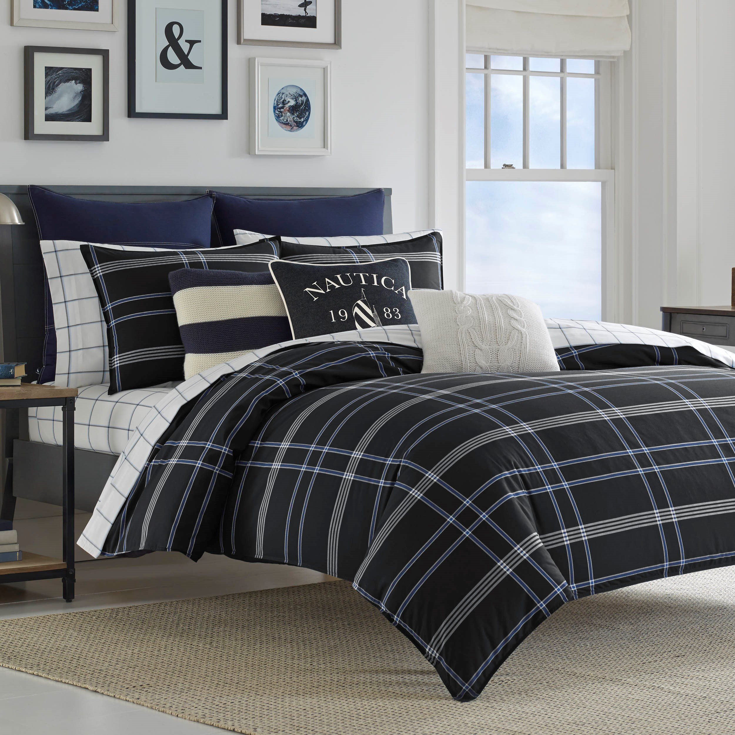 Nautica Allston Comforter Set, Twin, Navy LAVORIST