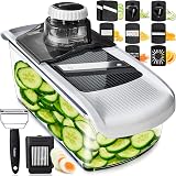 Fullstar 11-in-1 Mandoline Slicer Spiralizer Julienne Grater White