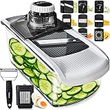 Mandoline Slicer Vegetable Slicer and Vegetable Grater - Potato Slicer Food Slicer Veggie Slicers Mandoline Slicer Cutter Gra