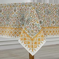 Ridhi - Hand Block Print Cotton Cloth Dinning Table