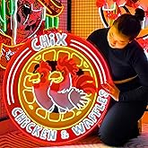 Lorxi Custom Logo UV Printed LED Neon Sign For Wall Decor,Personalized Bussiness Light for Bar Salon Party Office Wall Birthday Wedding