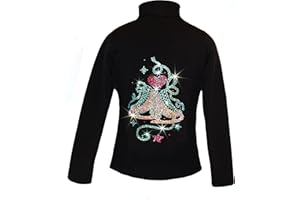 Ice Fire Polartec Figure Skating Jacket Skate with Heart Design
