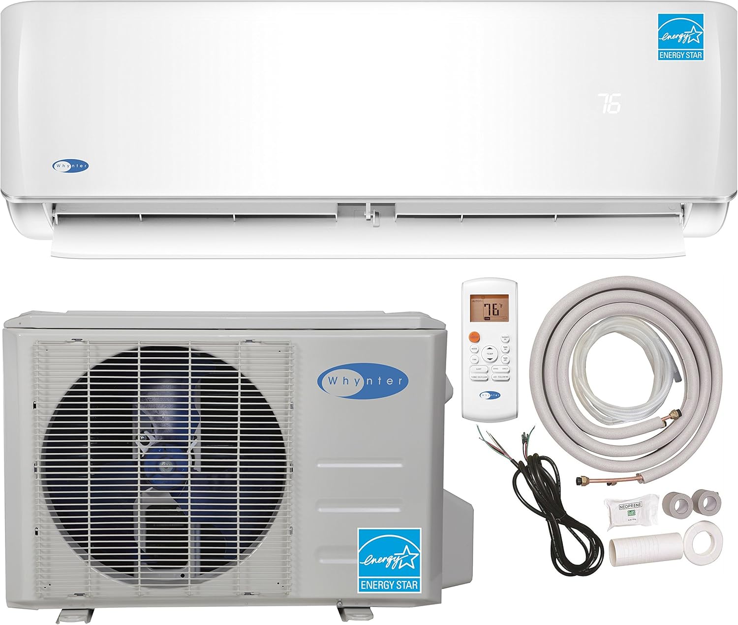Whynter Energy Star Mini Split Inverter Ductless Air