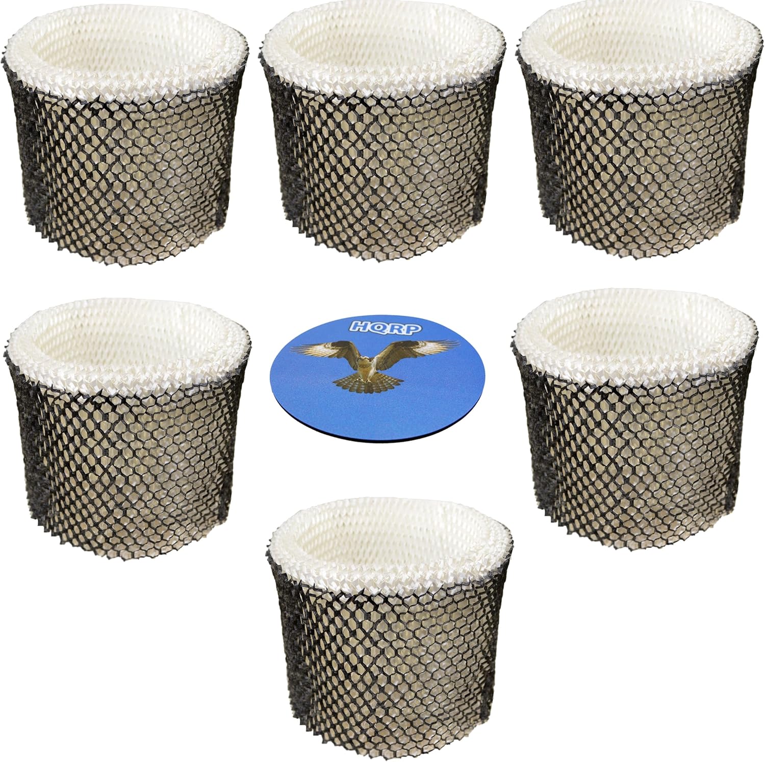 HQRP 6-Pack Filter for Hamilton Beach 05520 05920 05521 Humidifier Coaster