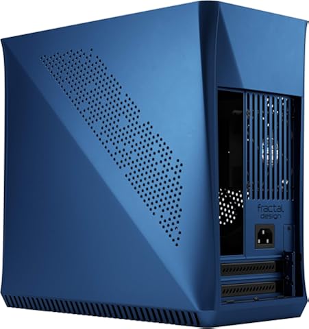Era ITX Cobalt – Vidrio Templado – Mini-ITX Carcasa de Ordenador – Factor de Forma Pequeña – Admite refrigeración por Agua – USB Type-C - Aluminio