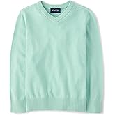 The Children's Place Boys Long Sleeve V-Neck Pullover Sweater