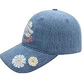Cinnamoroll Dad Hat, Adult Women's Cotton Baseball Cap with Curved Brim, Denim, One Size
