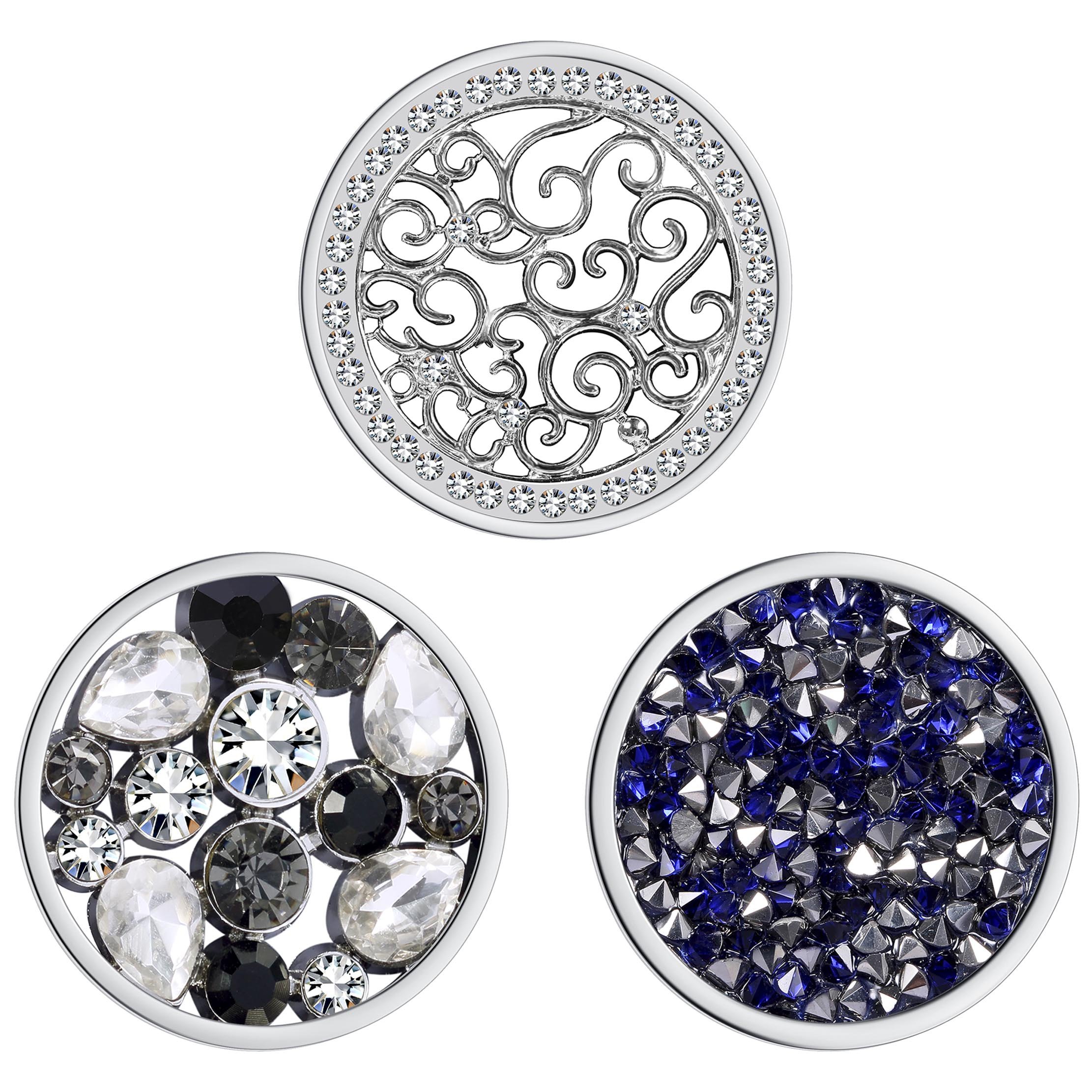 Meilanty Interchangebale 3 Coin 33mm for Pendant Necklace DIY GP-0142