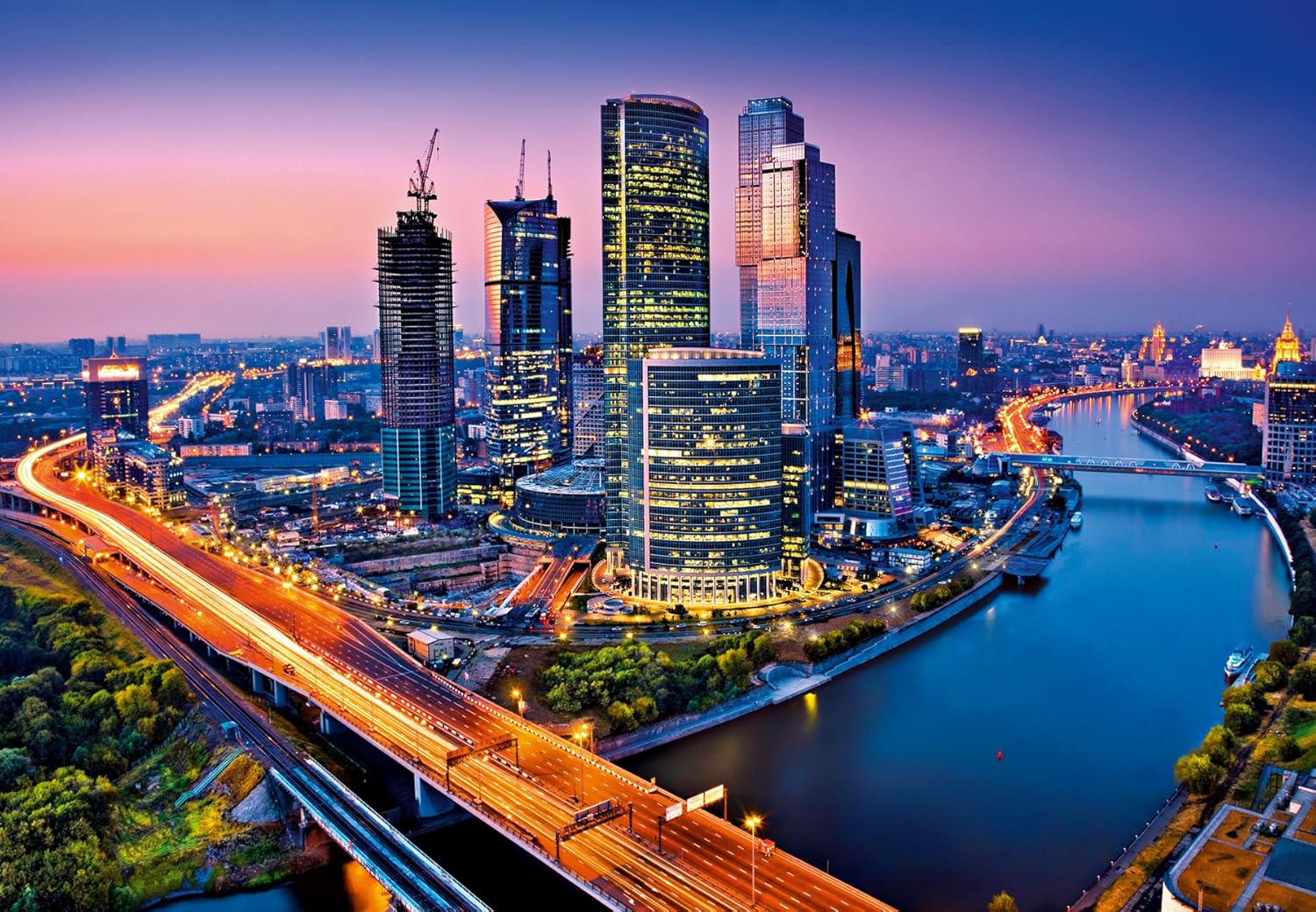 Idealdecor 125 Moscow Twilight 366 x 254 CM, Multicoloured, 3,66 x 2,54 m