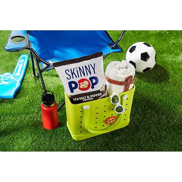SKINNYPOP POPCORN, SEA SALT & PEPPER, WHOLE GRAIN, DAIRY-FREE SNACK, 4.4OZ BAG