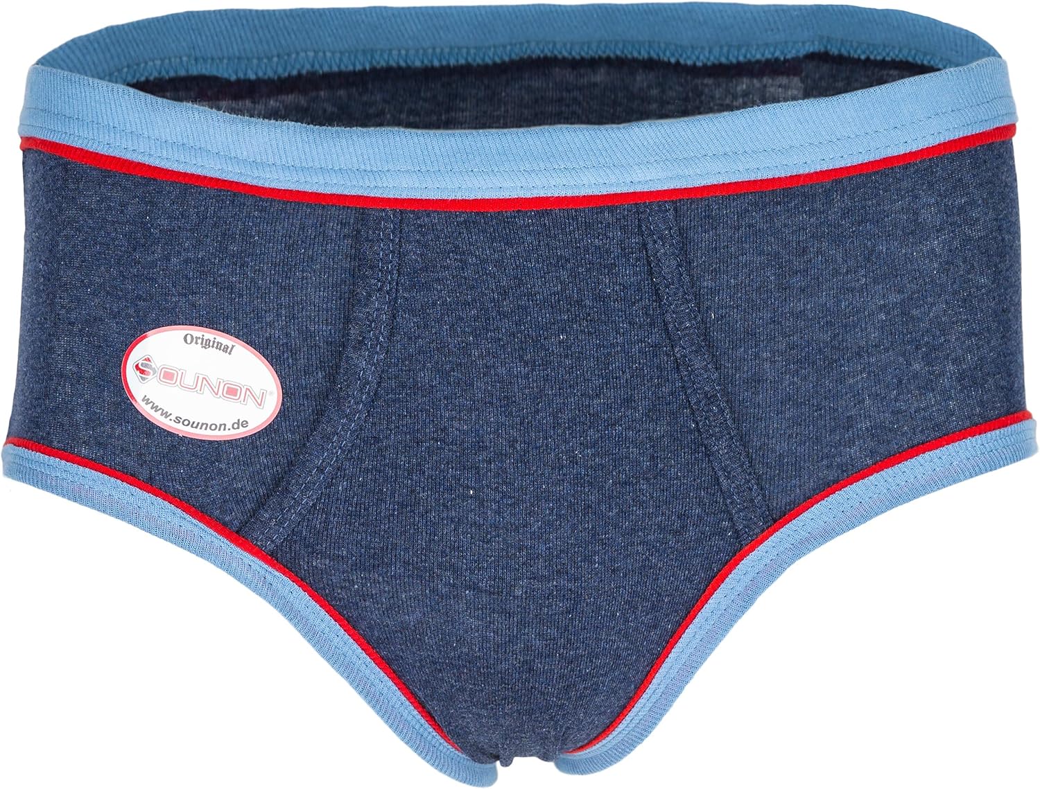 SOUNON Herren Baumwolle Slip mit Eingriff im 6erPack 4 Model Größe