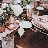 THE TWIDDLERS 200 Pack Foldable Wedding Name Place Cards with Gold Border view 4