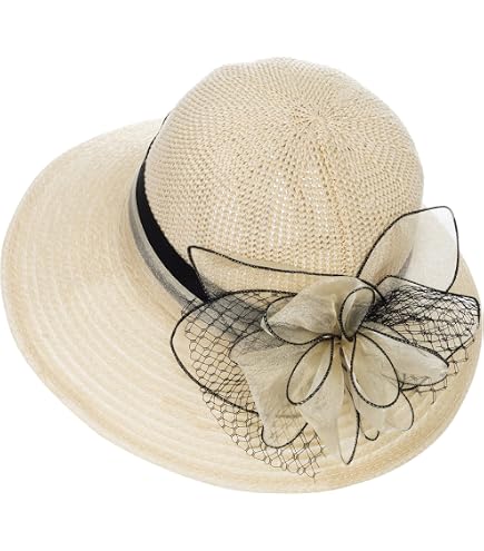 Classy Classic Big Wide Brim Floppy Hat Sophisticated Church Derby Social Beach s-l400.jpg main image 4