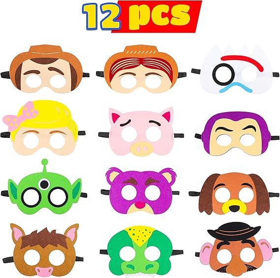 Amazon.com: MALLMALL6 juguete 4th máscaras fiesta cumpleaños suministros juguetes 4th Adventure Party Favors para niños: Clothing