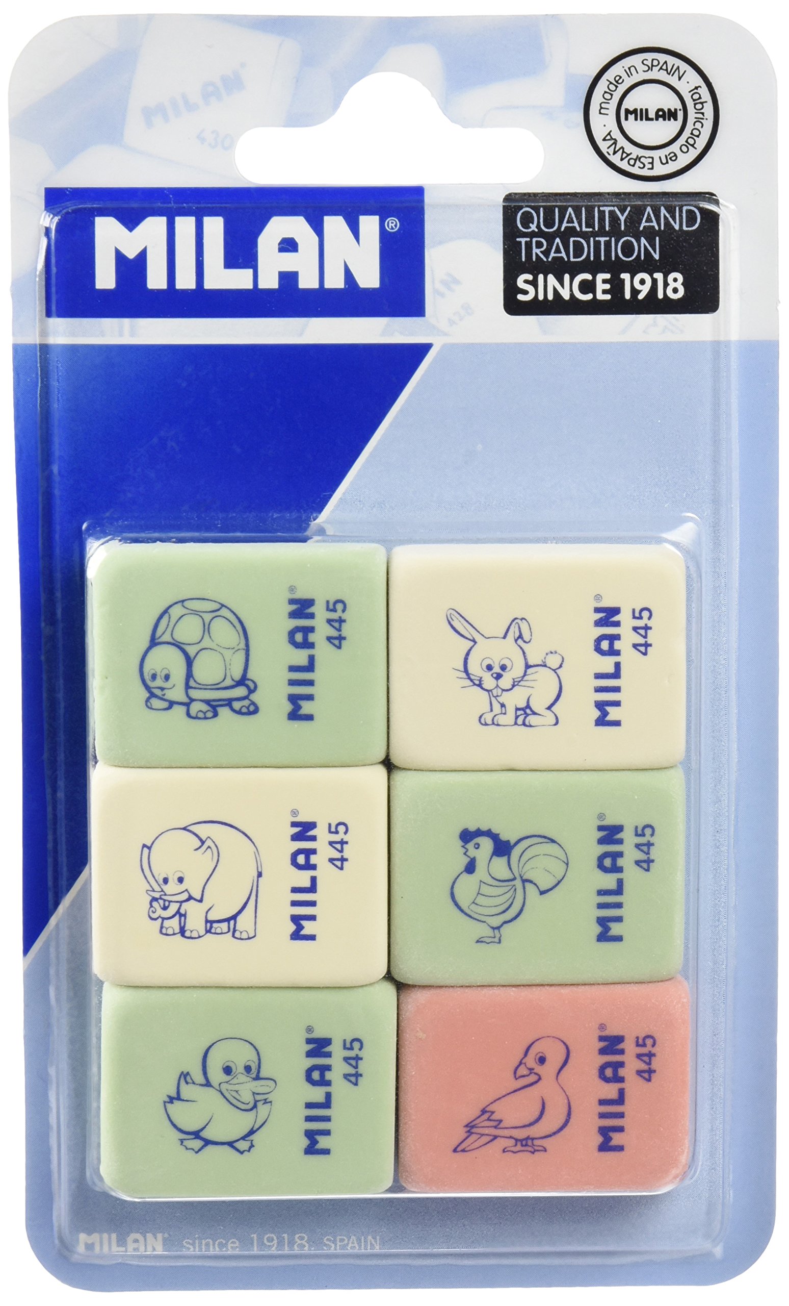 A.C. Milan Blíster 6 gomas de borrar miga de pan 445, White