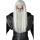 California Costumes Adult Dark Wizard Wig and Beard Set Standard Gray