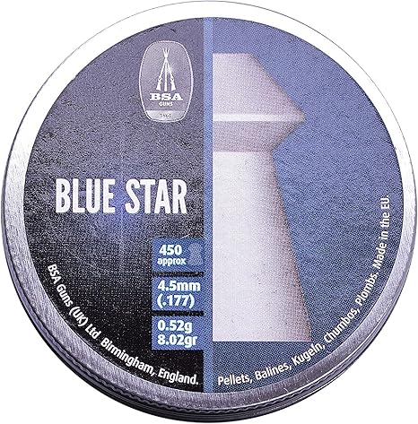 Bsa Blue Star 177 4 5mm Heavy Pellets 450 Airgun Air Rifle bsa blue star 177 4 5mm heavy pellets 450 airgun air rifle hunting target
