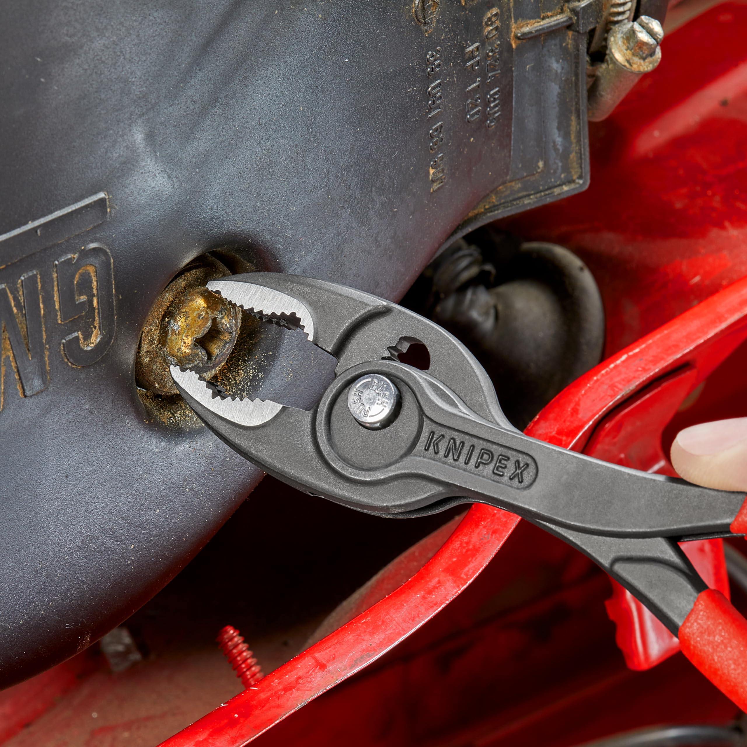 KNIPEX TwinGrip Front- und Seitengreifzange mit rutschhemmendem Kunststoff überzogen 200 mm, 82 01 200 7