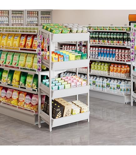 LEIFIDE 3 Tier Snack Basket, 24 X 14.9 X 23.2 Inch Candy Display Rack, Metal Wire - View #4