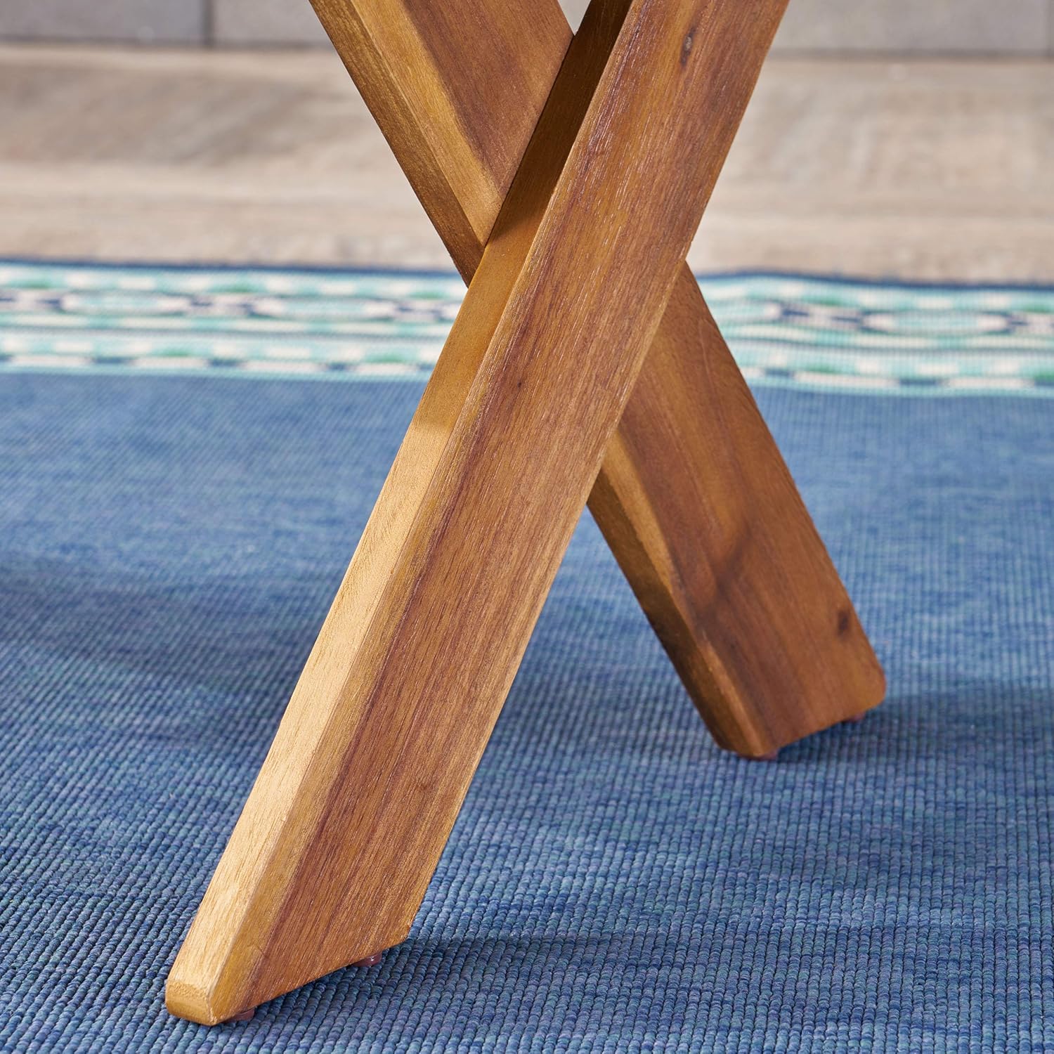 Christopher Knight Home 304412 Irene Outdoor Acacia Wood Coffee Table, Sandblast Teak Finish : Garden & Outdoor