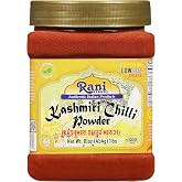 Rani Kashmiri Chilli Powder (Deggi Mirch, Low Heat) Ground Indian Spice 16oz (1lb) 454g PET Jar ~ All Natural | Salt-Free | V