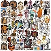 Greek Mythology Stickers 50 Pack Vinyl Laptop for Adults Kids Father Mother Teens Teachers for Waterbottles Laptop Pad Phone 