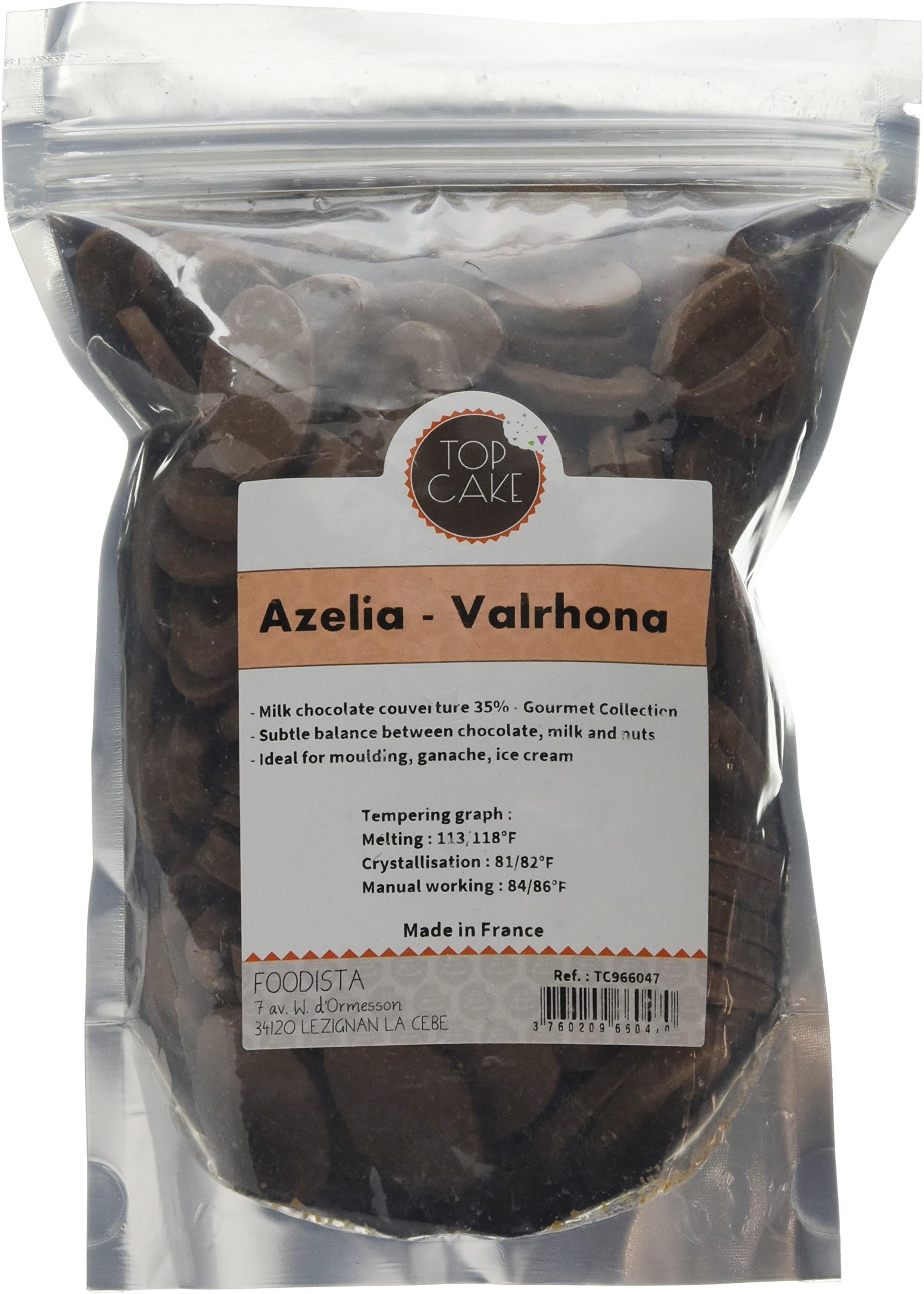Top CakeAzelia Milk Chocolate Beans 500 g