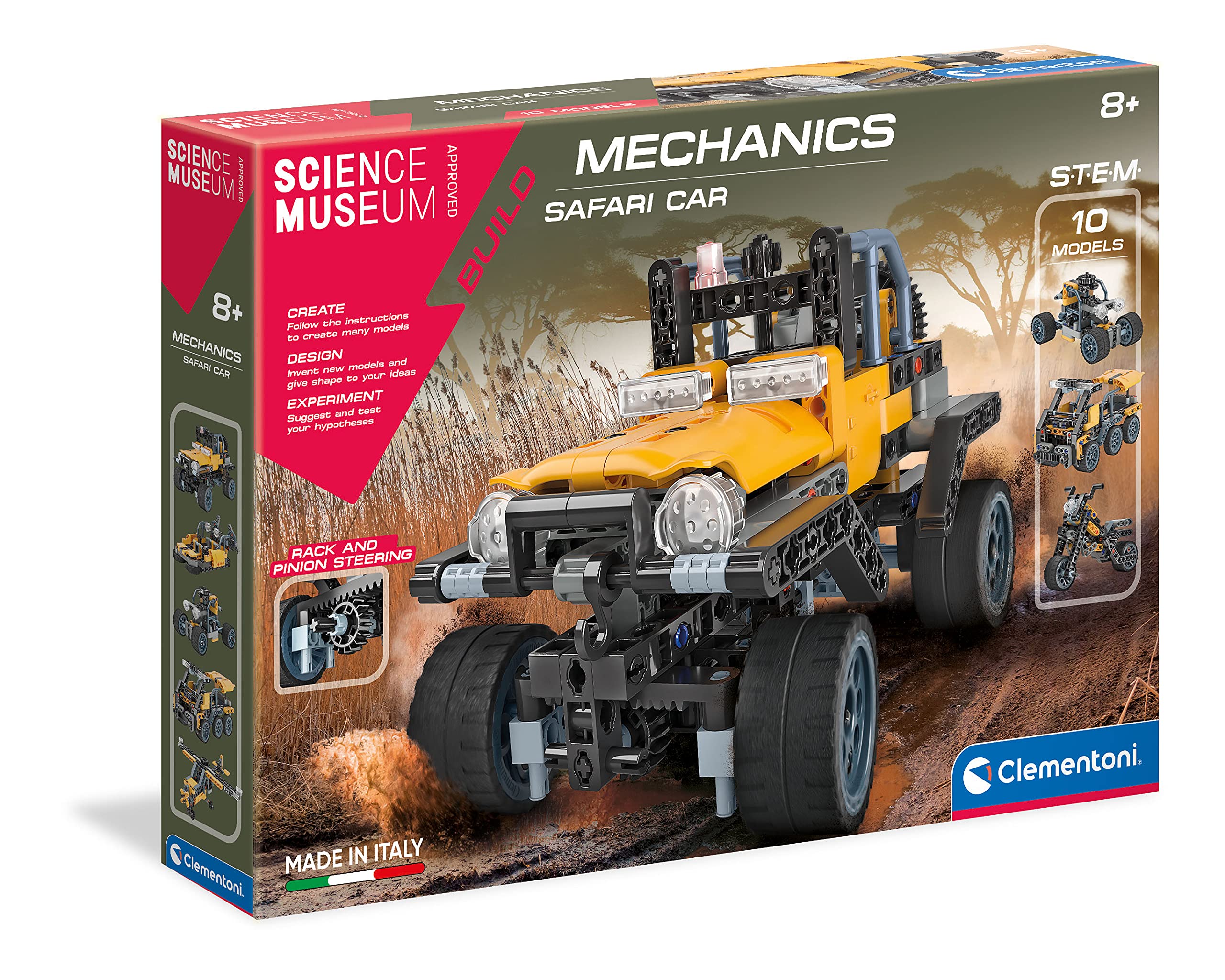 Clementoni 61539 Jeep Safari Mechanics Kit for Children-Ages 8 Years Plus, Multi Coloured — image 1