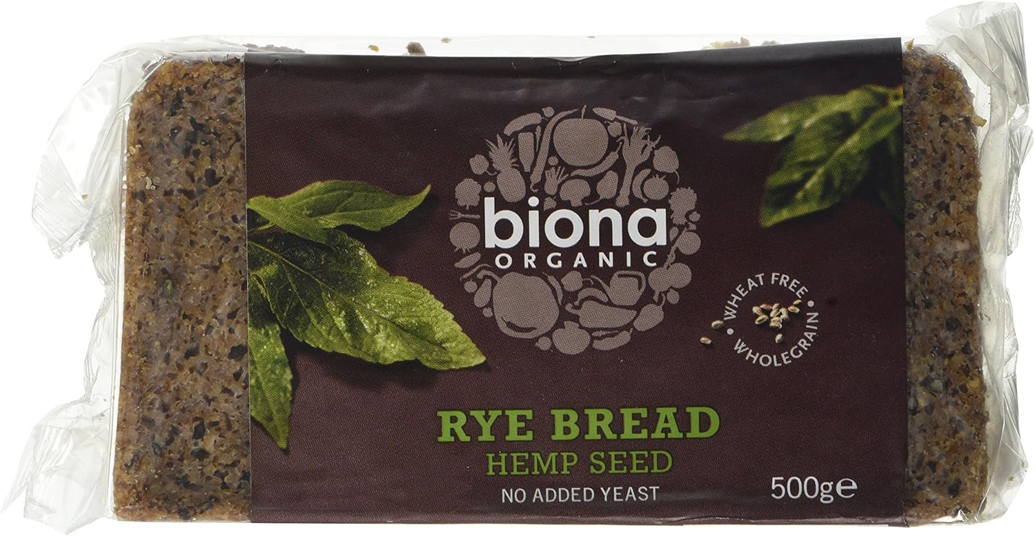 Biona Rye and Hemp Seed Bread, 500 g Amazon.co.uk Prime Pantry