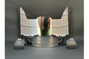 PRECISION SPORTS EQUIPMENT Precision Smokey Mirror Chrome Football Helmet Visor/Eye-Shield // Fits Major Brands Kids, Youth & Adult Helmets // Eye Protection // Dark Tinted Visor