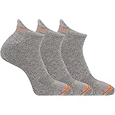 Merrell unisex-adult Men's and Women's Cushioned Cotton Low Cut Tab Socks - 3 & 6 Pairs - Breathable Mesh Comfort Zones
