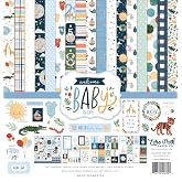 Echo Park Paper Company Welcome Baby Boy Collection Kit Paper , 12-x-12-Inch