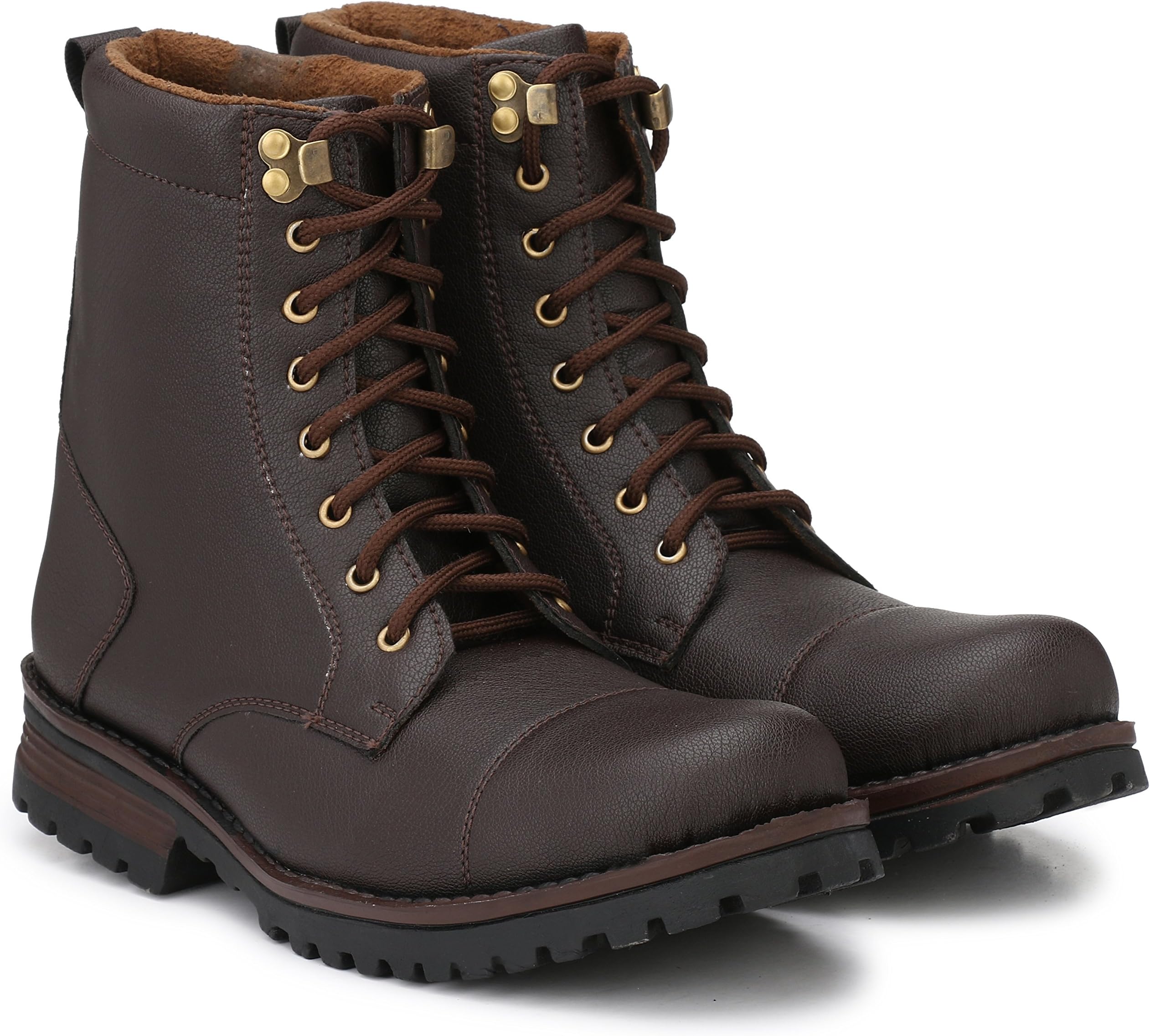 Andrew Scott Men's Brown Leather Shoes-7 UK/India (41 EU) (744Brown_7)
