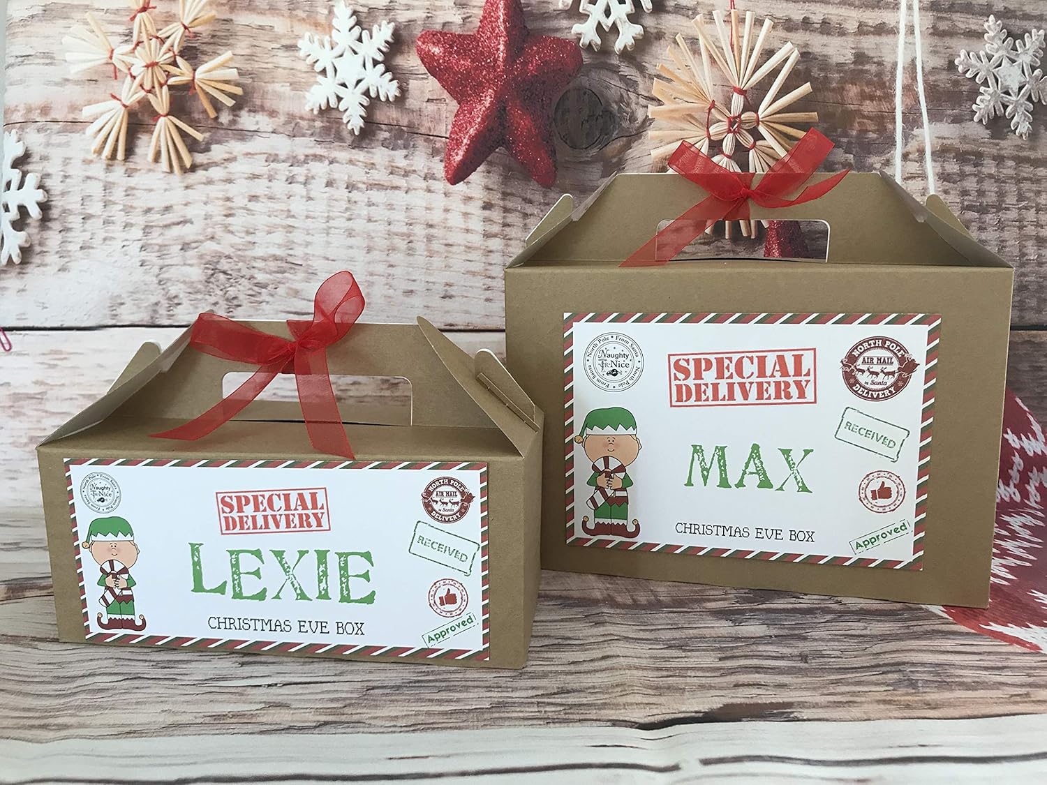 PERSONALISED CHRISTMAS EVE GIFT BOX ELF SANTA LETTER Amazon.co.uk