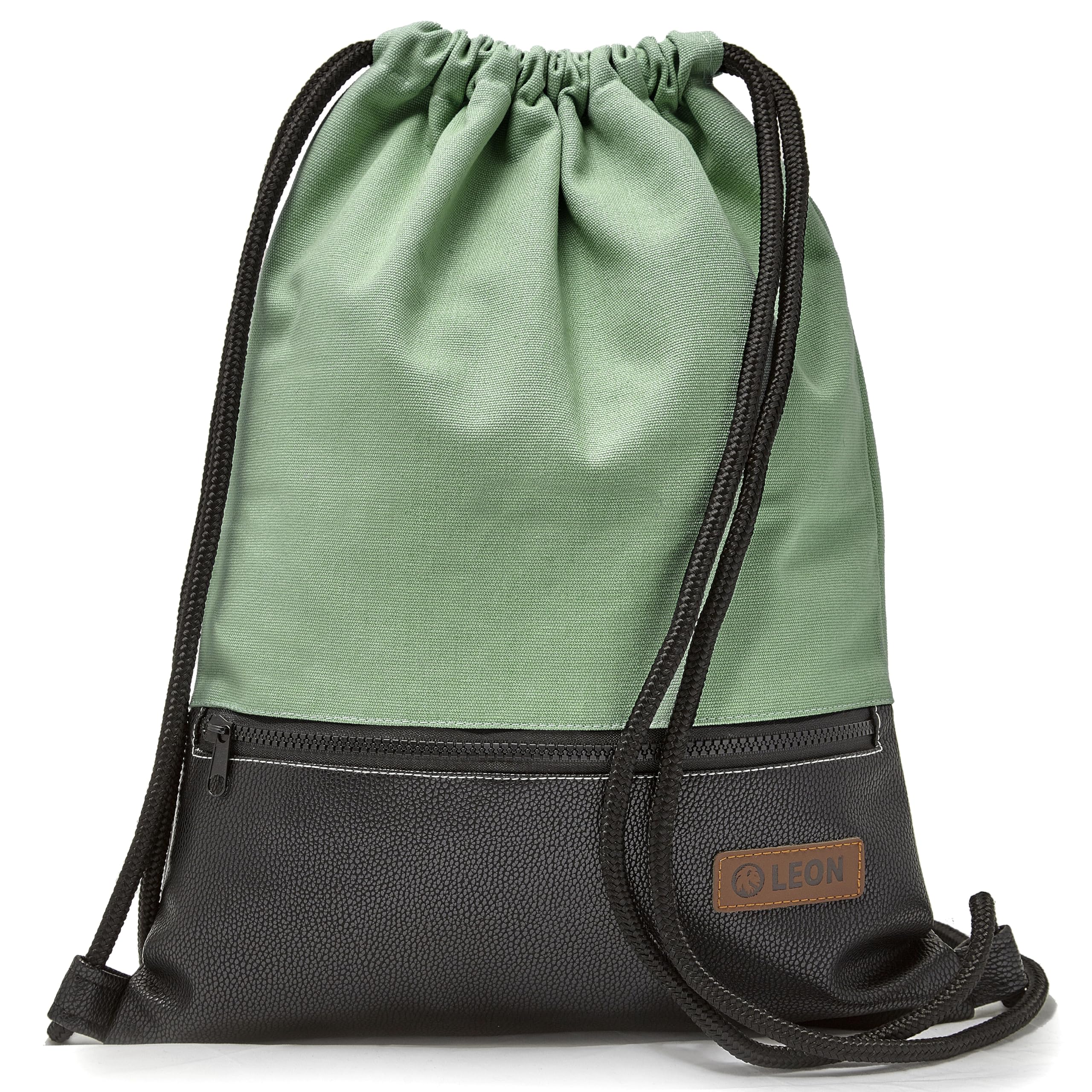 By Bers LEON Gym Bag, Large Zip Outer Pocket, Inner Pockets, Inner Lining, Backpack Bag, Women's Men's Hipster Bag, Vegan Leather Gym Bag, 45x35x2cm, Gym bag gym bag backpack gym bag bag bag