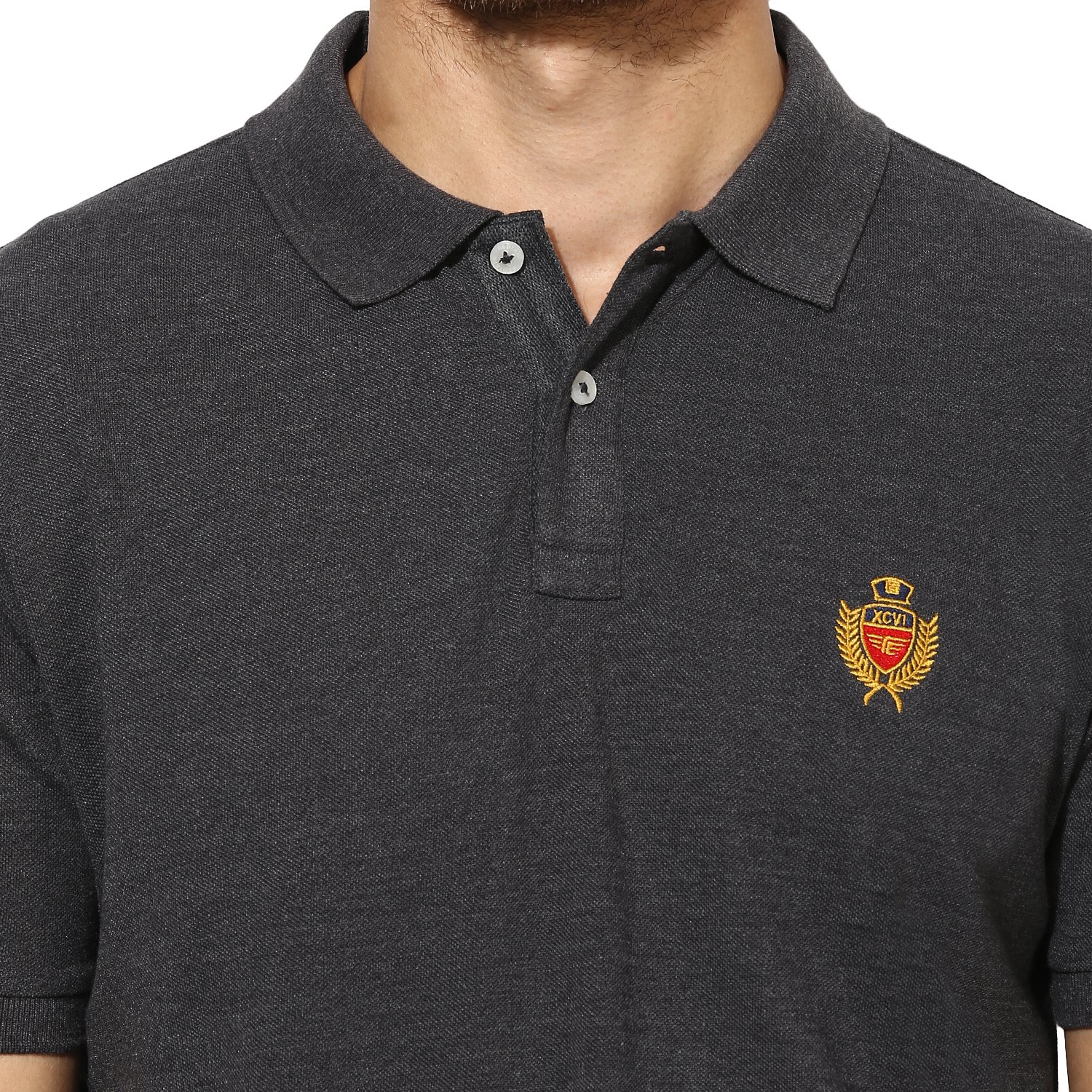 red tape men's solid regular fit t-shirt