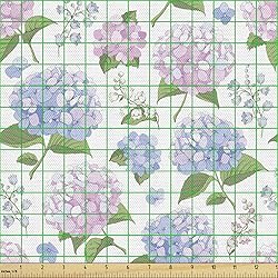Ambesonne Violet Fabric by The Yard, Flower Spring