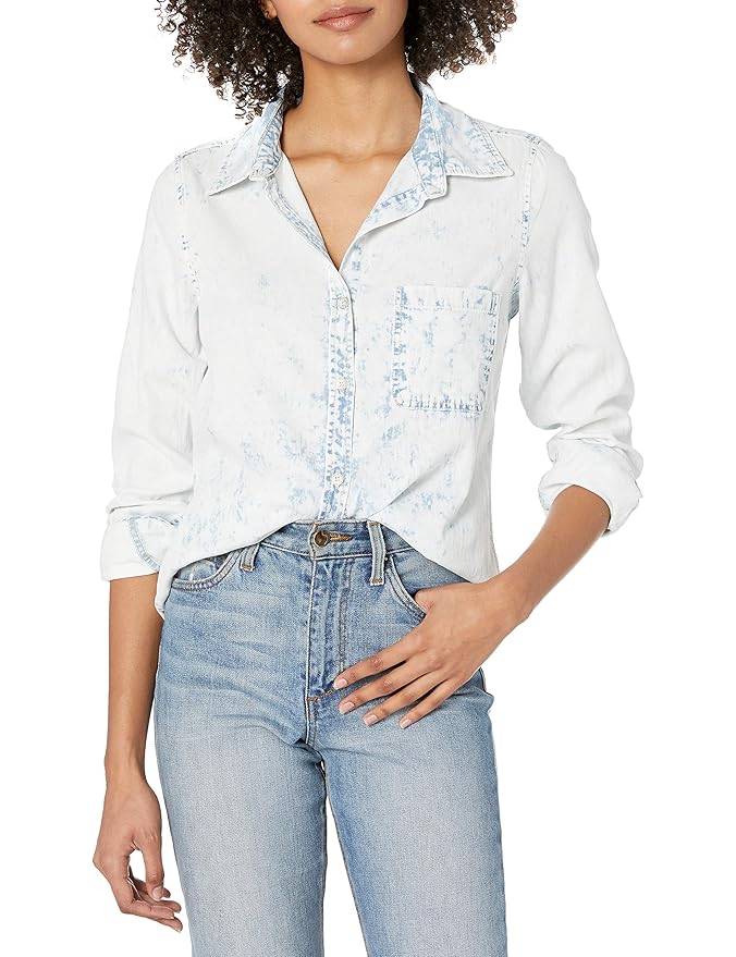 acid wash denim shirt womens