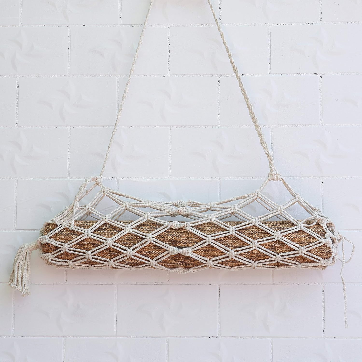 macrame yoga bag